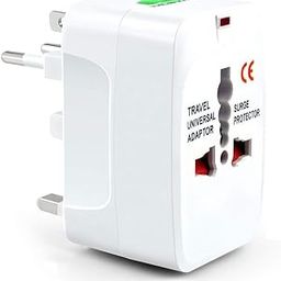 International All in One Adapter Plug Multipin International Power Outlet for Travel and Multipurpose Use | 125-250 Voltage | Built-in Fuse Protect and LED Power Indicator-36