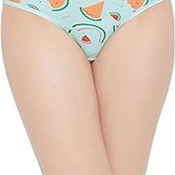 Women's Cotton Low Waist Fruit Print Bikini Panty in Blue-image-84