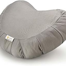 Sarveda Zen Shaped Crescent Zafu Meditation Cushion | Grey-image-54