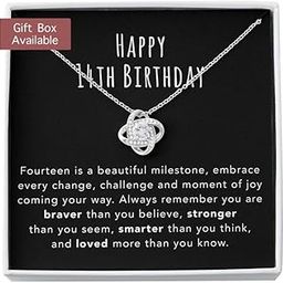 925 Sterling Silver Gift Daughter Necklace, Granddaughter Necklace, 14th Birthday Girl, 14th Birthday Jewelry, 14 Year Old Gift-image-96