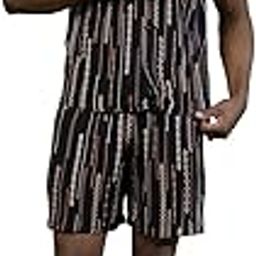 rigo Printed Co-Ord Set for Men's | Casual Shirt & Shorts Night Suit Set | Lounge-wear Nightdress Pajama Set for Men's | Night Wear, Beach Wear, Vacation Wear-picture-4