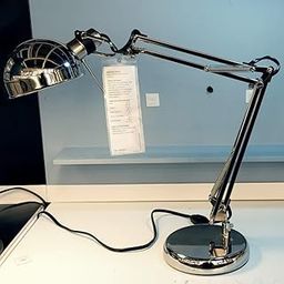 Ikea 601.467.64 Nickel Plated Forsa Work Lamp, White, Pack of 1-12