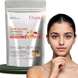 Elvaay Five-in-One Powder | Magical Beauty Secret Face Pack | Hair Pack | Body Scrub | Ubtan | For Clean, Bright Skin & Shiney Hairs | Reduces Hairfall-image-14