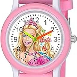 White Dial Barbie Love Watch Series - Analogue Girl's Wristwatch with Adjustable Strap and Stylish Design-picture-39