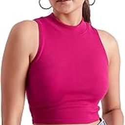 Stylish Sleeveless High Neck Ribbed Tank Tops for Women & Girls Slim Fit Collarless Beach, Gym Wear and Western Trendy Fashion-image-26