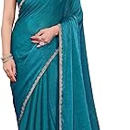 roop sundari sarees Women's Soft Zimmy Choo Fandy Silk Saree With Hand Work Lace Boarder & Comes With Unstitched Blouse Piece-picture-34