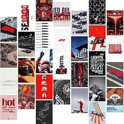 Kitty Cat® Formula 1 Aesthetic Wall Collage Kit || 30 Unique Poster Set + Free Tape, 4x6in Each, Posters: Dorm, Hostel Essential, Aesthetic Room Decor (Formula 1)-image-28