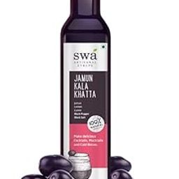 Swa Artisanal Syrups Jamun Kala Khatta 250Ml Liquid, 100% Natural, Makes 10-15 Drinks, Perfect For Cocktails/Mocktails/Lemonades/Ice Gola/Craft Coffees-image-95