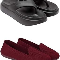 Extra Soft Classic Casual wear with Flexibility Technology Flats Combo for Women's/Girl's(6109-2015)()-image-82
