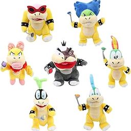 Laruokivi 7 Pcs/Set Koopalings Stuffed Dolls Standing Larry Lemmy Wendy Iggy Ludwig Morton & Roy Cute Koopa Plush Figures Toys-image-22