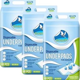 GLIDER Premium Underpads - 60 x 90 cm (Pack of 3) (30 Pcs)-22