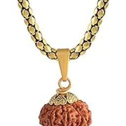 9 Mukhi Rudraksha Pendant Lab Certified Nepali nine Mukhi Original Certified Rudraksha Pendant with chain for Men and Women, Origin Nepal, Color Brown(ACPC0171A)-picture-3
