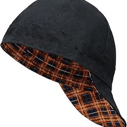BOCOMAL CAT2 Flame Retardant Welding Cap 10oz Heavy Duty Cotton Linen Duck 6 Panel Welding Caps-13