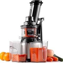 Ventray Masticating Juicer - Slow Cold Press Juice Maker - Black-image-25