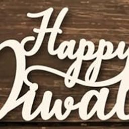 Printfry Art and Craft MDF Wooden Cutout Happy Diwali Tags of Natural Brown Colour (10 inch 25 Pcs)-18