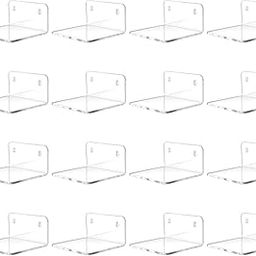 Anistuff Wall Mounted Shoe Rack, Self-Adhesive Acrylic Storage Shelf, No-Drill Display Stand Organizer, 8-Pack, Clear (16)-image-88