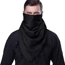 Stylish Men's Pure Cotton Afghani Shemagh Keffiyah Commando Patka Technical Neck Muffler-image-8