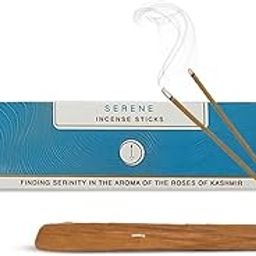 Nirmalaya Premium Serene Incense Sticks | Pack of 40 Sticks | 100% Natural & Charcoal-Free | Luxury, Hancrafted Organic Agarbatti for Pooja, Meditation, Yoga and Aromatherapy-14