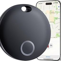 Eelexa Smart Tag, Air Tracker Luggage Tracker, Works with Apple Find My (iOS Only), Item Locator for Key, Luggage, Backpack, Wallet, IP67 Waterproof, Black-image-56