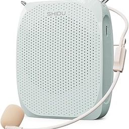 SHIDU S258 Upgraded Portable Rechargeable Voice Amplifier with Wired Neckband Microphone, Supports AUX, USB, & Micro-SD Card Input for Teachers, Tour Guides with Type C Charging Cable|Green-13