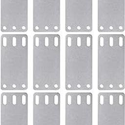 merishopp MERISHOPP® 12x Cargo E Track Plates Sturdy Heavy Duty for Wooden Floors Trailers Repair|Home & Garden | Tools | Tie Downs & Straps-picture-8
