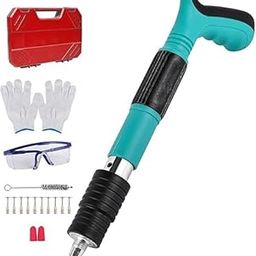 Manual Nail Gun,Speed Adjustable Manual Steel Nail Gun,Nail Gun for Concrete/Wall/Wood/matel etc,Portable Nail Shooting Machine-12