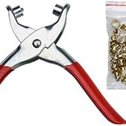 Grommet Eyelet Setting Setter Pliers Tool Set for Bags Shoes Leather Punch-image-9
