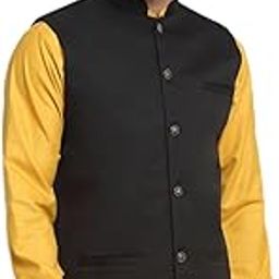Men's Twill Cotton Nehru Jacket Only-picture-51