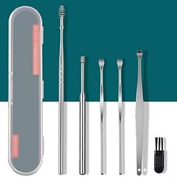 Xariya Reusable Ear Wax Cleaner Kit, Ear Wax Remover tool Kit, Ear Cleaning Tool for Baby and Adults, Ear Dust Remover tool, Ear Cleansing Tool Set, Ear Wax Picker (Set of 6)-image-13