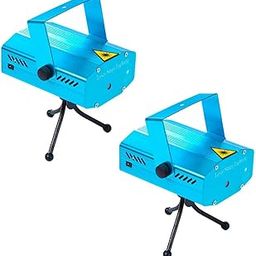 Mini Laser Light Projector | Sound Activated DJ Party Light | Portable Stage Lighting with Multi-Color Patterns | Mini Laser Light for Home, Events, Birthday, Wedding, Club, Indoor & Outdoor (2 Pcs)-image-4