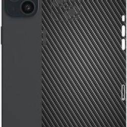 AtOdds - Compatible for iPhone 15 Plus - Mobile Back Skin Sticker - Lamination - Back Screen Guard Protector Film Wrap (Coverage - Back+Camera+Sides) (Design - Black CF)-image-70