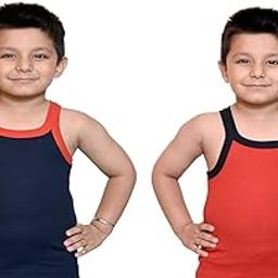 AIVIRA Boys Vest Sport Vest Sando for Kids Childs (Pack of 2)-image-19