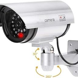 Security CCTV False Outdoor Camera Fake Dummy Security | Waterproof IR Camera with Wireless Blinking LED Light Indication (Multicolor) | Dummy Camera for Security-64