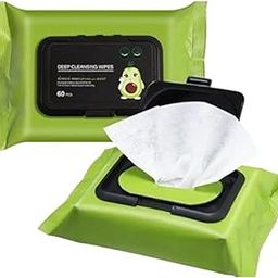 classic-hub Avocado Moisturizing Deep Cleasing Wipes Makeup Remover Facial Wipes Super Soft Face Wipes face Cleaning Wipes Super Soft Face Wipes with Gentle Cleansers (1PCS)-picture-16