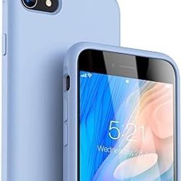 REALCASE for iPhone SE 2022 Back Cover, Liquid Silicone Case Back Cover for Apple iPhone SE (3rd Generation) / iPhone SE 2020 / iPhone 8 / iPhone 7 (S-Light Blue)-25
