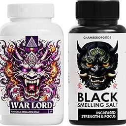 Chamberofgods Warlord Smelling Salt & Black Salt Bundle | Ammonia Smelling Salt for Powerlifting & Gym | Smelling Salts for Gym Athletes-image-99