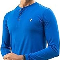 Men's Long Sleeve Henley T-Shirt, 3-Button Neck-image-55