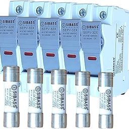 Kenbrook Solar Sibass DC Fuse 20A with Fuse Holder (20A - Set of 5)-7