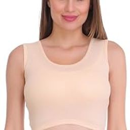 Women Solid Polycotton Round Neck Sleeveless Innerwear Thermal Top-image-75
