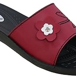 Sandal LC 1215 for women Soft cushioned insole PU flipflop for girls Aero flats durable slipper lightweight Soft longlasting sliders ladies chappals daily casual wear by Lotusfeet-image-77