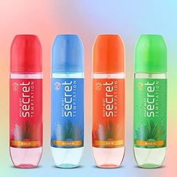 Secret Temptation Body Mist Combo for Women, Pack of 4 (120 Ml Each) l Long-Lasting Fragrance l Dermatologically Tested & Safe on Skin l Experience Post Shower Freshness-8