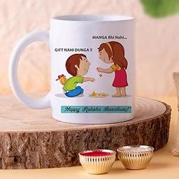 The Purple Tree Rakshabandhan Rakhi Gift Mug for Sister and Brother (330 ml, Pack of 1) - Gift for Siblings-image-38