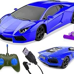 SUPER TOY Remote Control Car for Boys 3-14 Years 1:24 High Speed Racing RC Car Rechargeable Toy for Kids with Charging Cable Birthday Gift-image-77