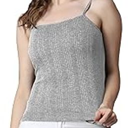 Premium Women’s Cotton Quilted Thermal Underwear Ultra Soft Cold Weather Lightweight Top Spaghetti Warmer-picture-11
