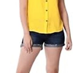 Women's Rayon Blend Regular Fit Sleeveless Shirt-image-42