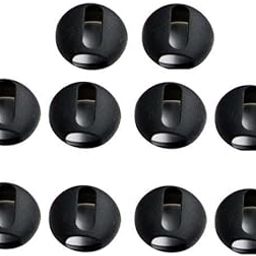MERISHOPP 4X 5 Pairs Replacement Earplugs and Earcaps for Compatible with Apple Bluetooth Headset Black|Cell Phones & Accessories | Cell Phone Accessories | Cases, Covers & Skins-image-2