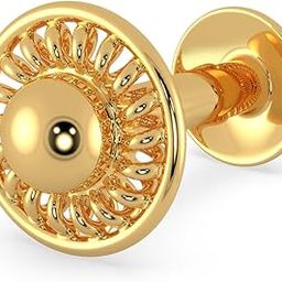 22k (916) Yellow Gold Nose Pin-image-76