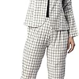 Women Checkered White Blazer Co-ord-image-58