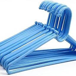 Multicolor Plastic Hangers – Pack of 12 | Durable & Lightweight Cloth Hangers for Wardrobe | Non-Slip Design for Shirts, Dresses & Clothes Organization-image-60
