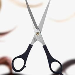 Prime Professional Salon Barbers Stainless Steel Hair Cutting Scissors For Women And Men (Black) Pack Of 1-image-98